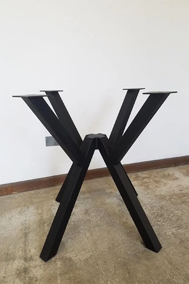 Metal Yuvarlak Masa Yemek Masası Çalışma Masası Ayağı 72 Cm Mobilya Ayağı